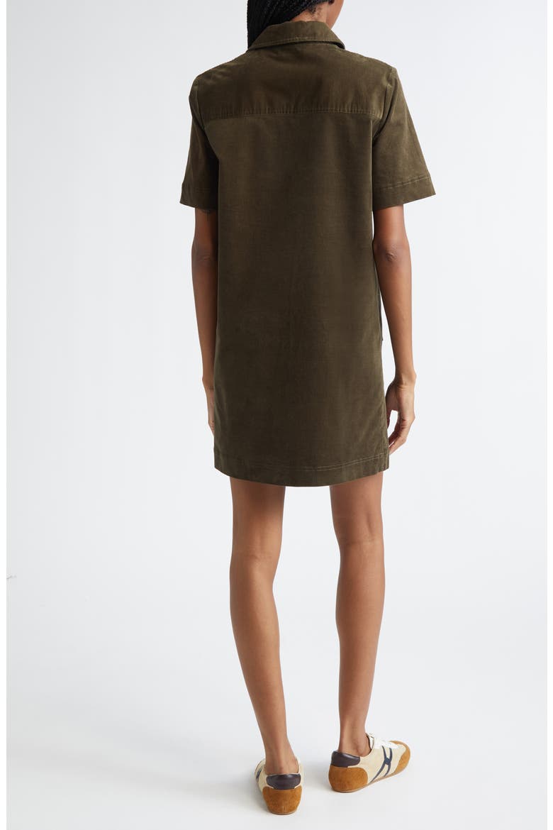 Koulis Corduroy Shirtdress, Alternate, color, CYPRESS