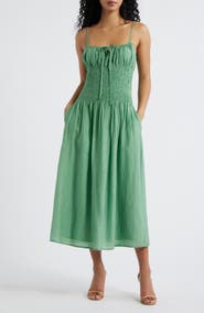 Lulus Arielle Smocked Sleeveless Maxi Dress