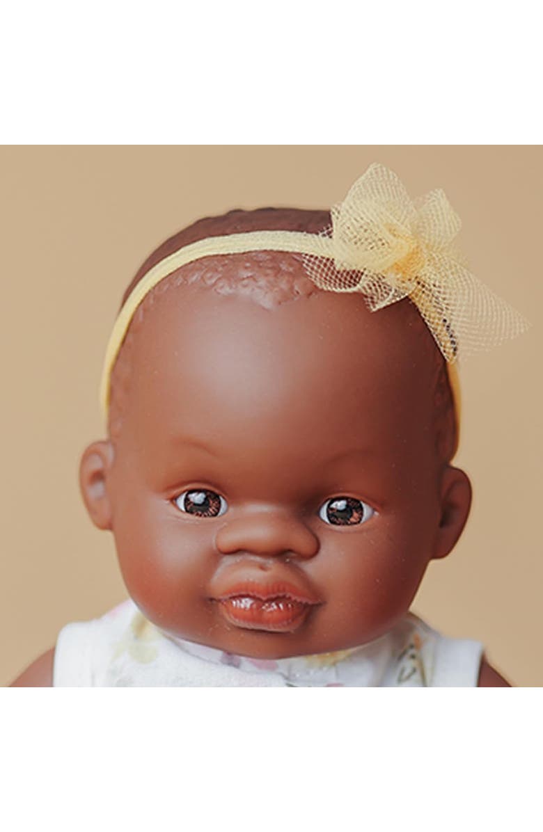 Miniland My friends & Me Collection Baby Doll - 8 1/4'', Alternate, color, White Floral Multi