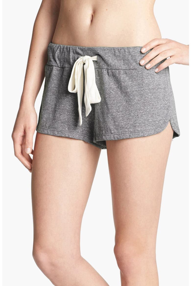 Heather Knit Shorts, Main, color, GREY HEATHER