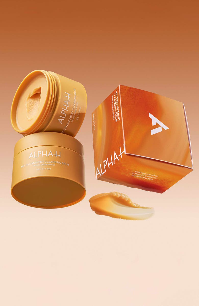 Alpha-H Melting Moment Orange Crème Brûlée Cleansing Balm, Alternate, color,