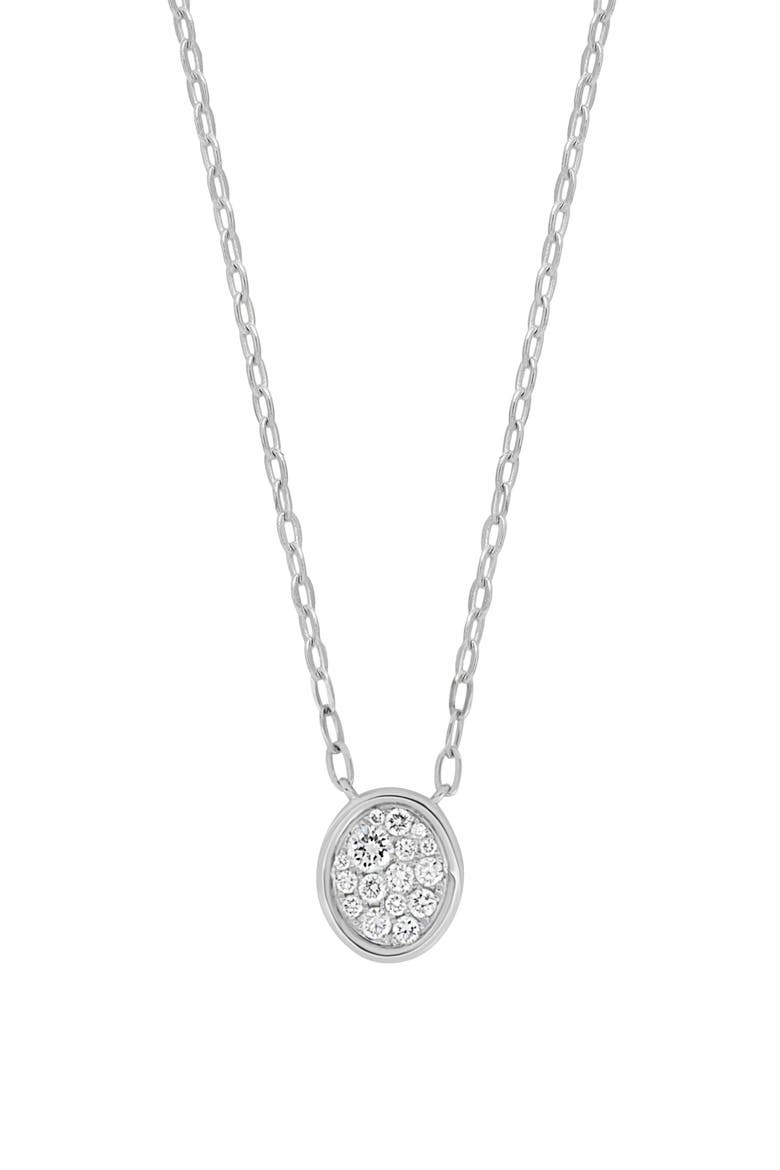 Mika Diamond Pendant Necklace (Nordstrom Exclusive), Main, color, 18K WHITE GOLD