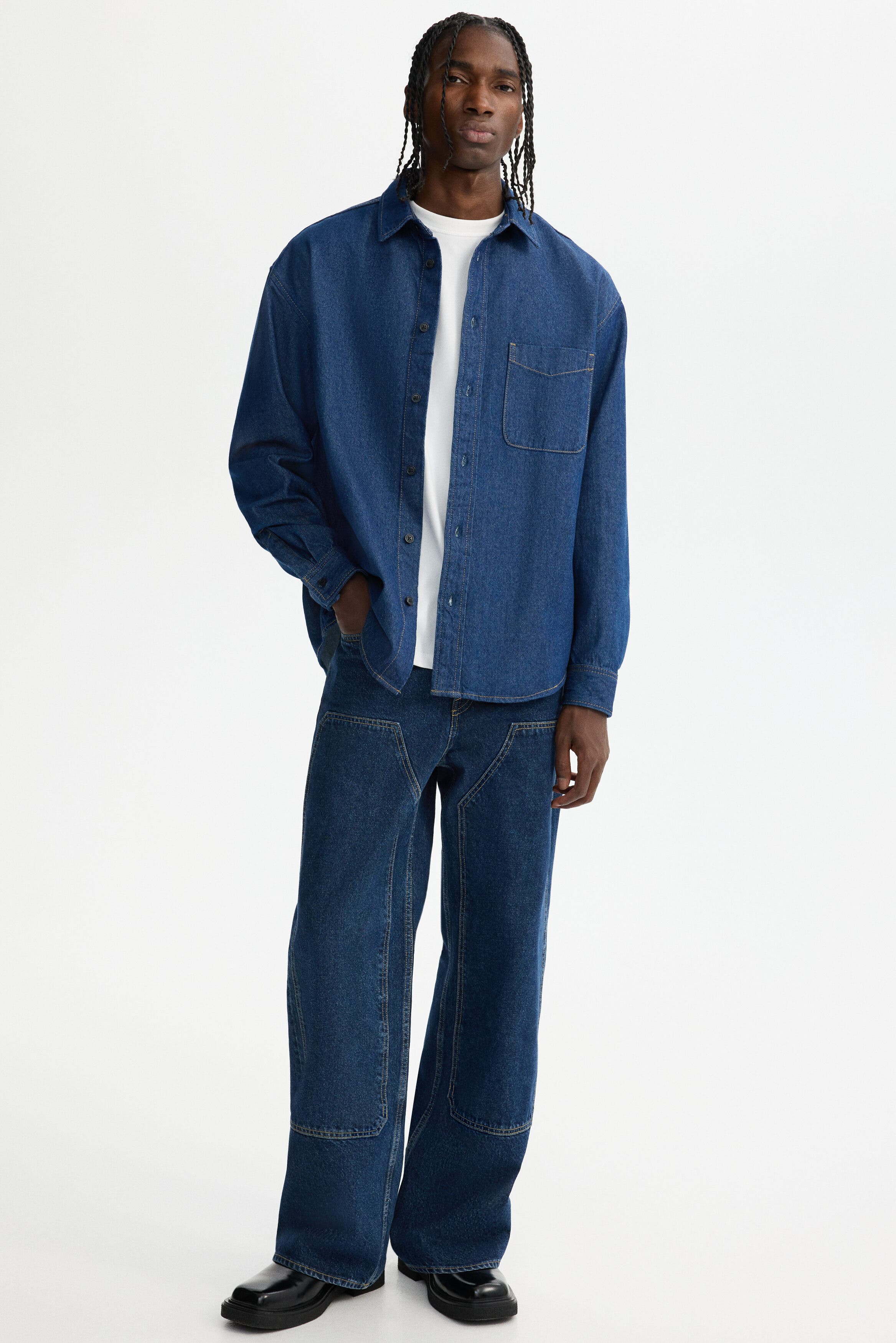 Loose Fit Denim Shirt - image 2