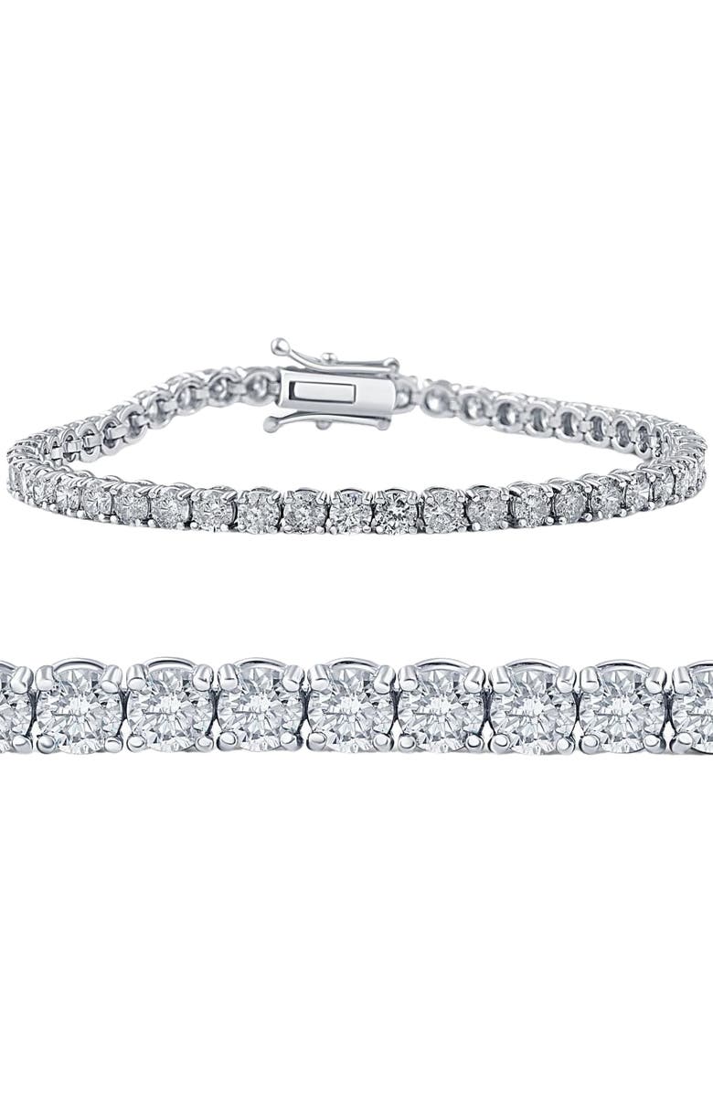 Bliss Diamond 6 1/4ct Lab Grown Diamond Tennis Bracelet 14K Gold, Main, color, 