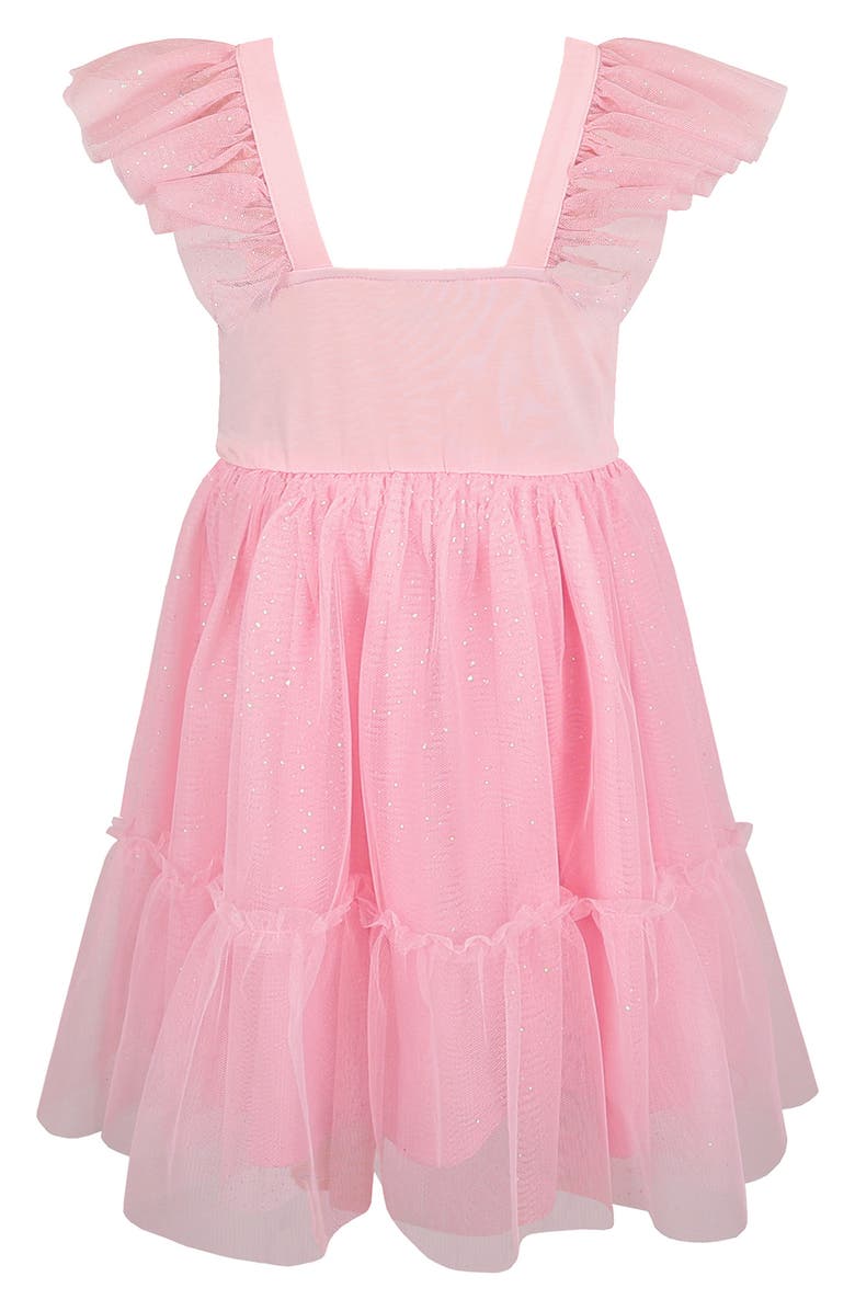 Zunie Kids' Sequin Bow Dress, Alternate, color, Blush