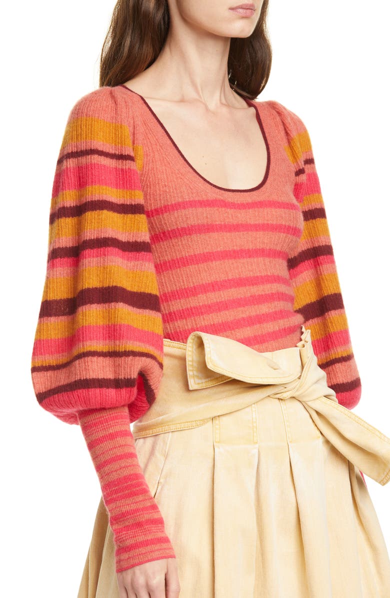 Ulla Johnson Kariana Stripe Cashmere Sweater, Alternate, color,
