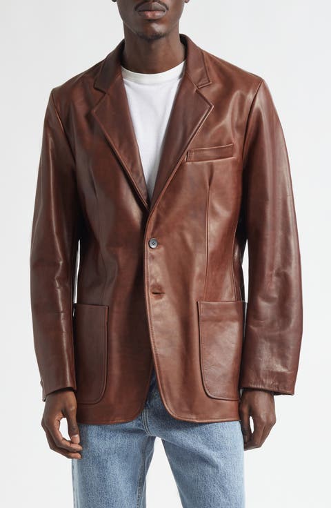 Saico Leather Blazer