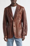 Second Layer Saico Leather Blazer
