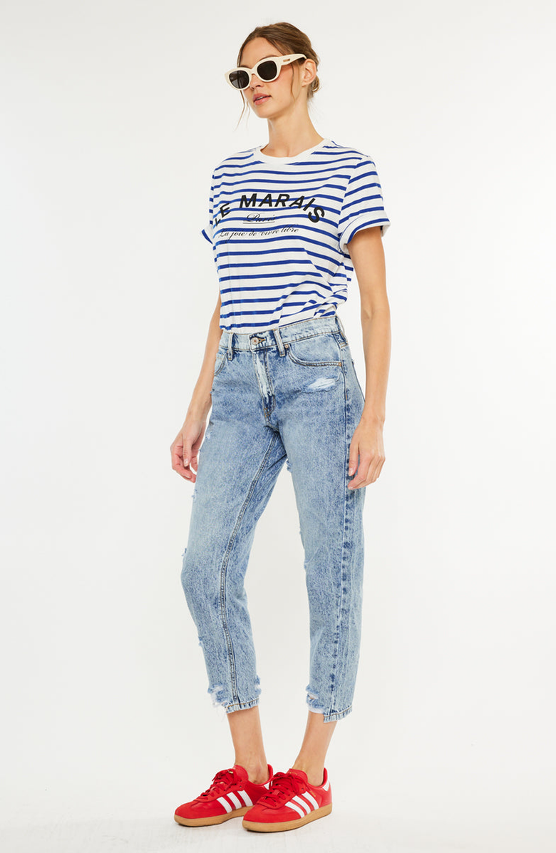 KanCan Harvey Ultra High Rise Mom Jeans, Alternate, color, Acid Wash