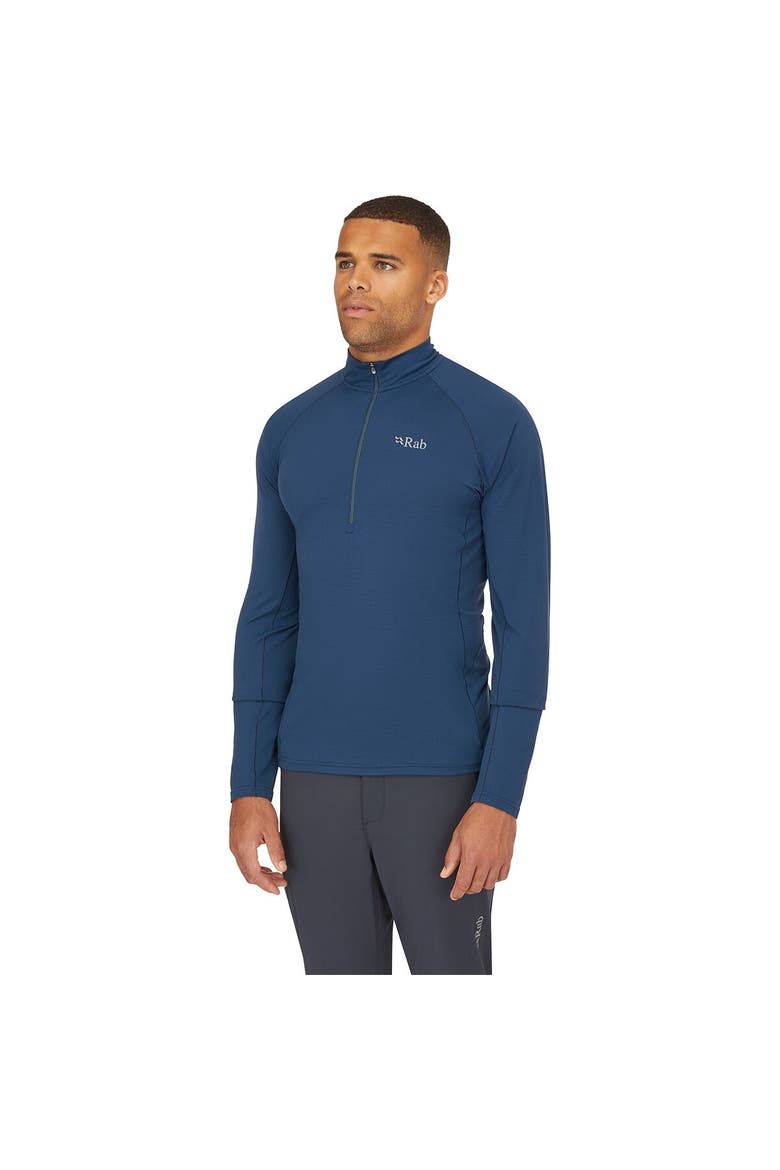 Sonic Long-Sleeve Zip Shirt - Men's, Alternate, color, Tempest Blue
