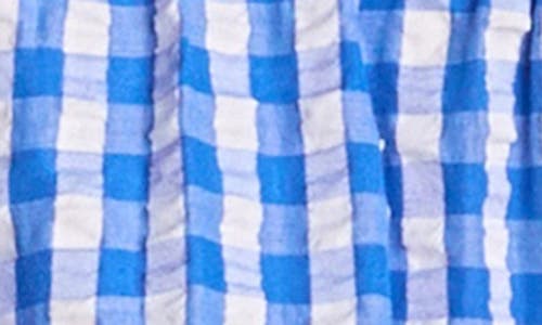 ENGLISH FACTORY ENGLISH FACTORY GINGHAM CHECK TIERED COTTON MINIDRESS 