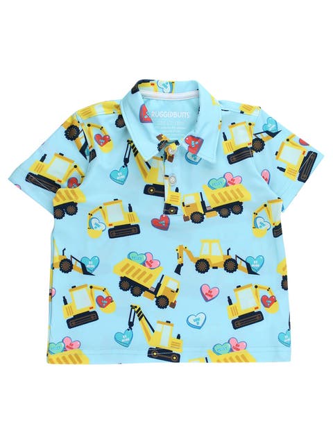 Boys Knit Short Sleeve Performance Polo