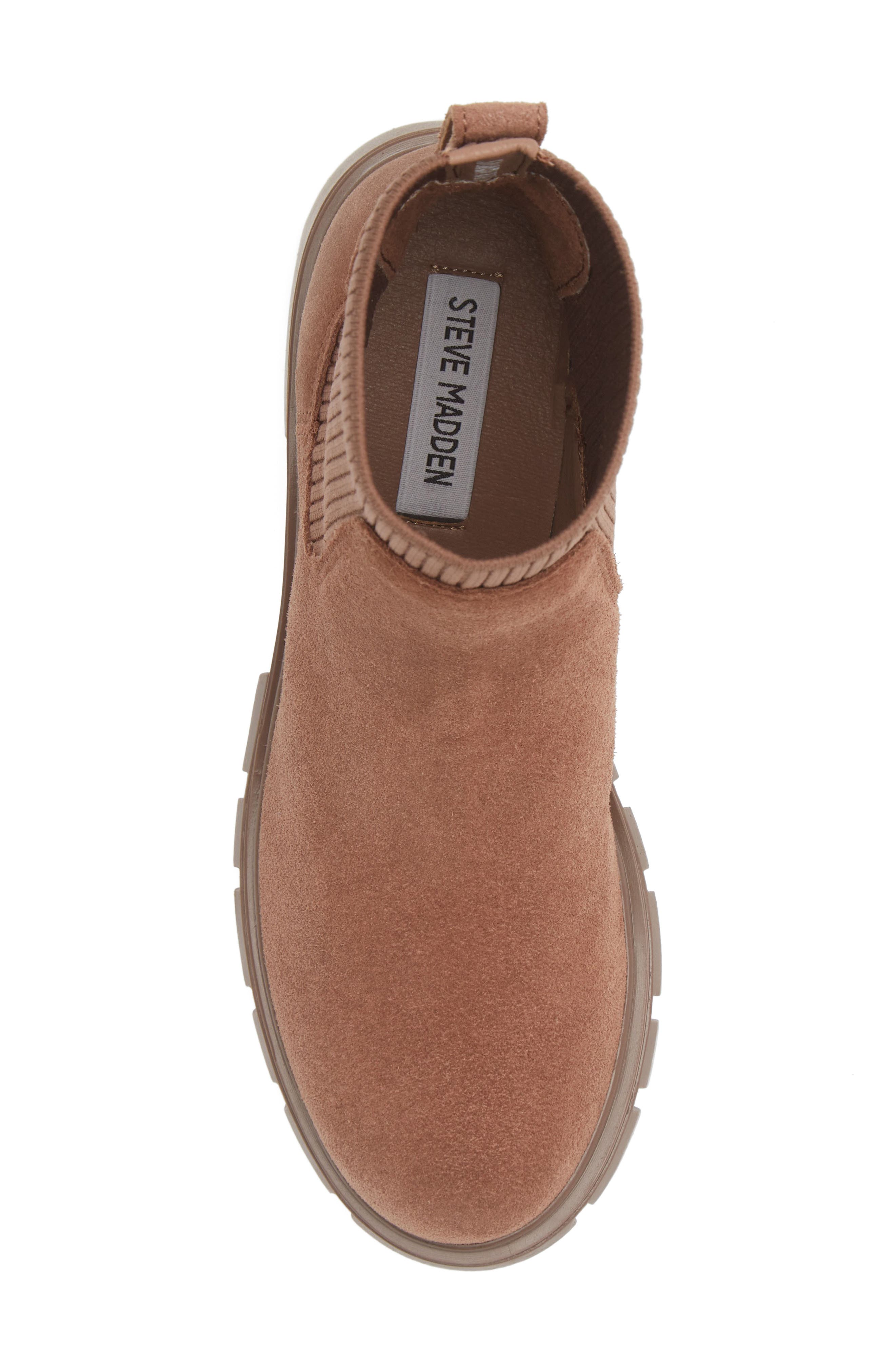 Hayle Platform Chelsea Boot, Alternate, color, TAUPE SUEDE