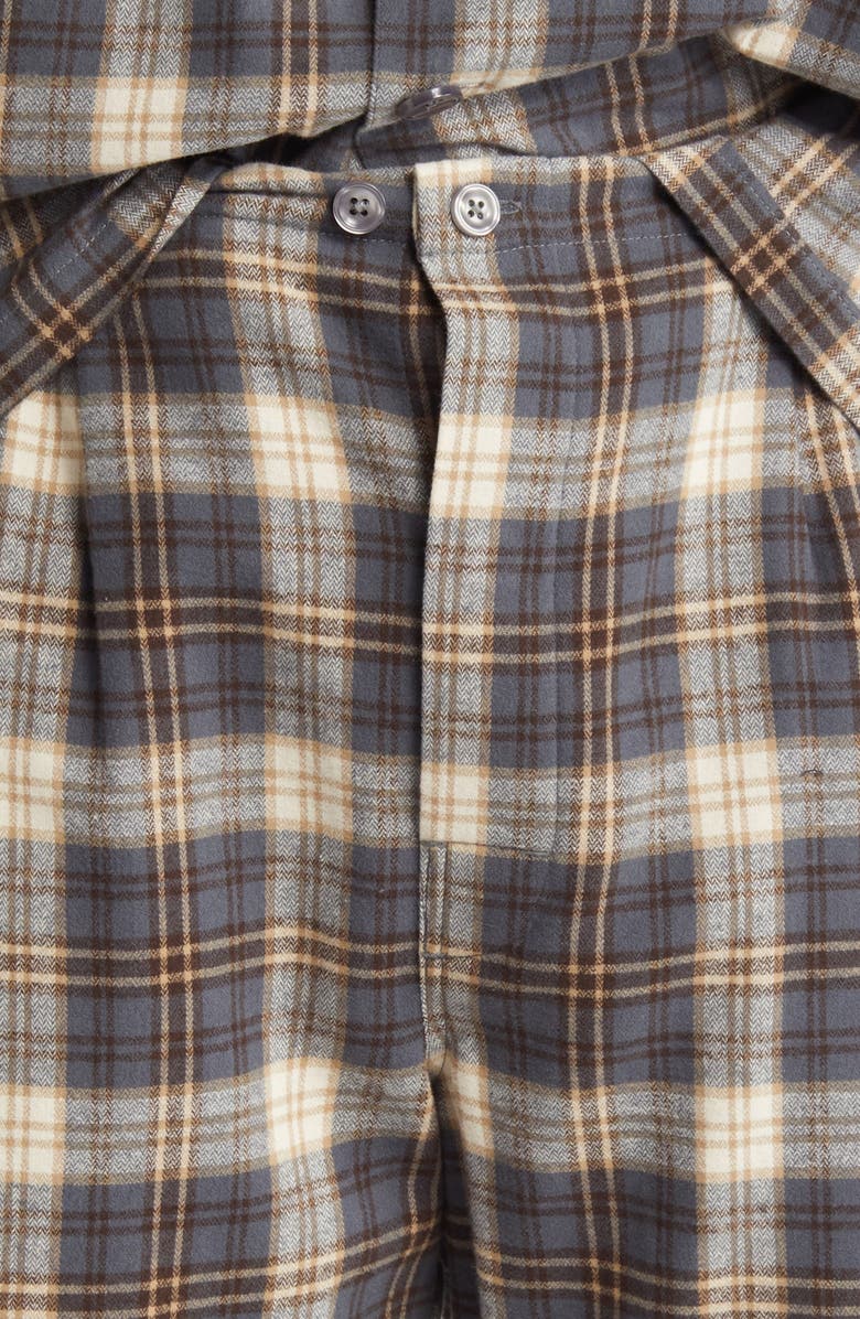 Majestic International Holiday Homecoming Cotton Flannel Pajamas, Alternate, color, Coffee