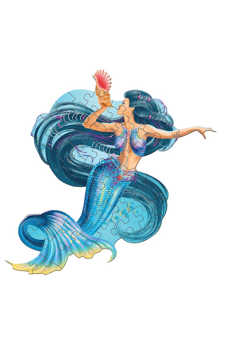 I Am Lil Mermaid 48 Piece Jigsaw Puzzle, Alternate, color, Multicolored