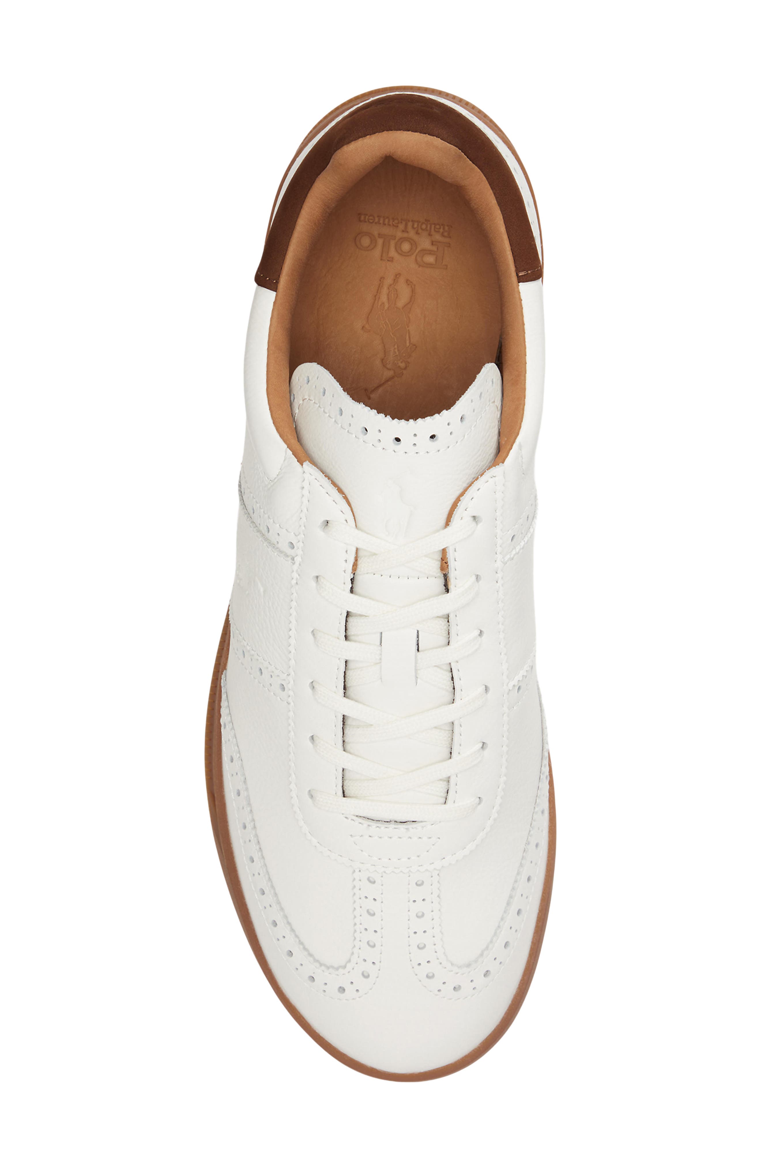 Perforated Low Top Sneaker, Alternate, color, DECKWASH WHITE