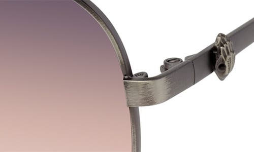 Kurt Geiger London 65mm Oversize Pilot Sunglasses In Silver/pink Gradient