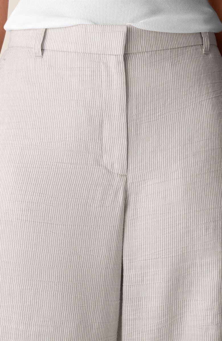 Eileen Fisher High Waist Linen Blend Wide Leg Pants, Alternate, color, Wheat