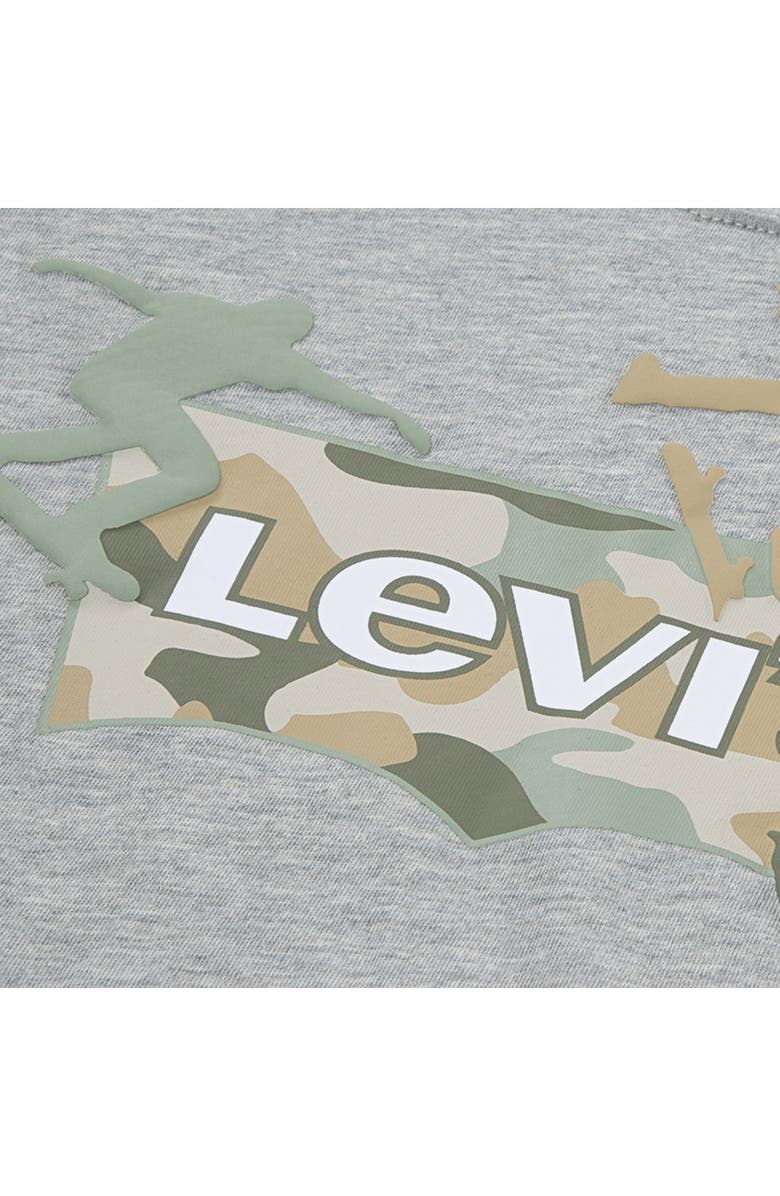 Levi's Kids' Skate Camo Batwing T-Shirt, Alternate, color, Grey Heather