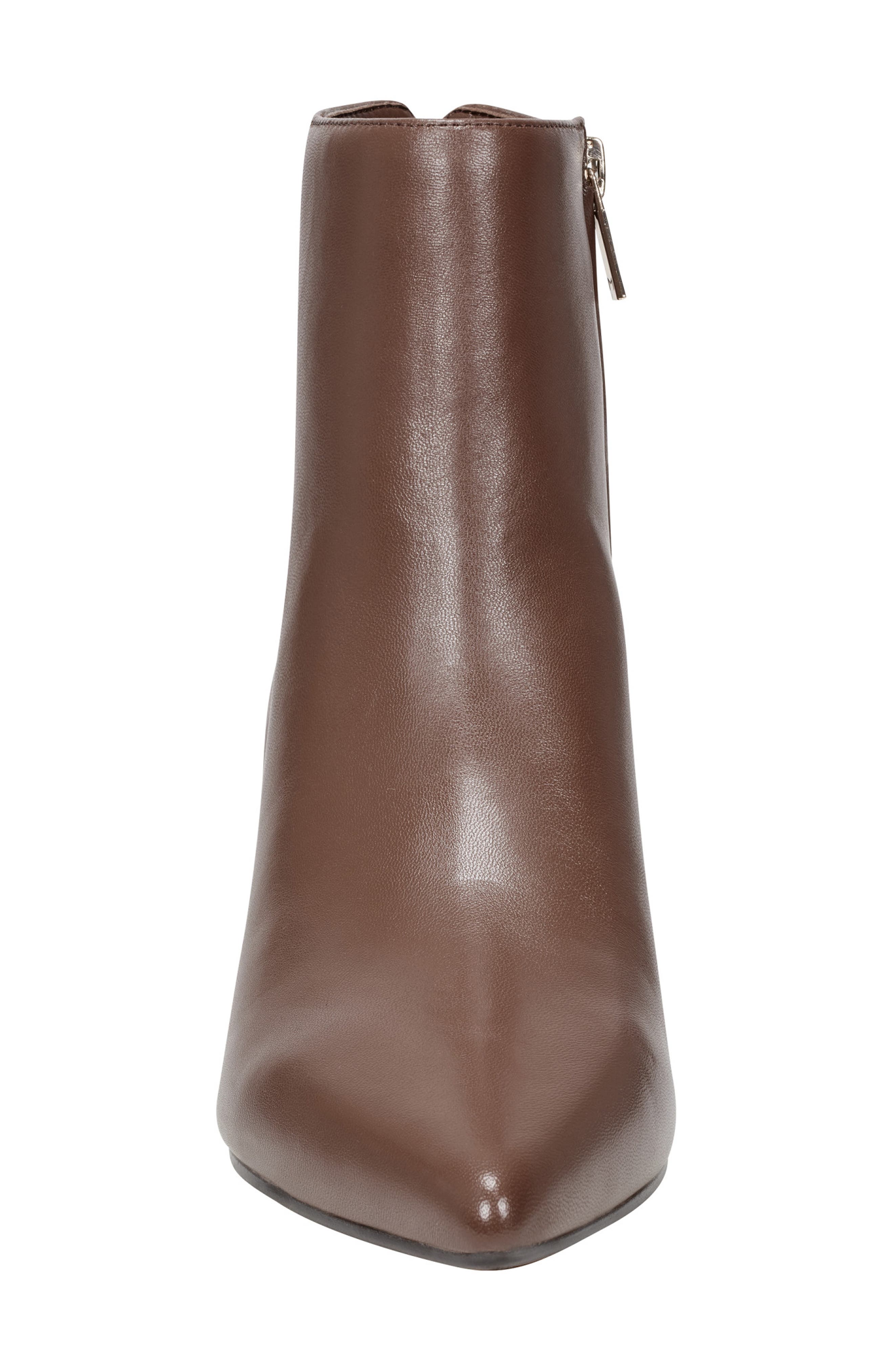 Leonna Pointed Toe Bootie, Alternate, color, DARK BROWN