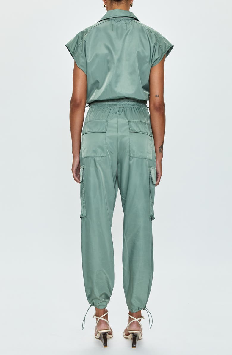 Pistola Jade Smocked Waist Utility Jumpsuit, Alternate, color, Bluff