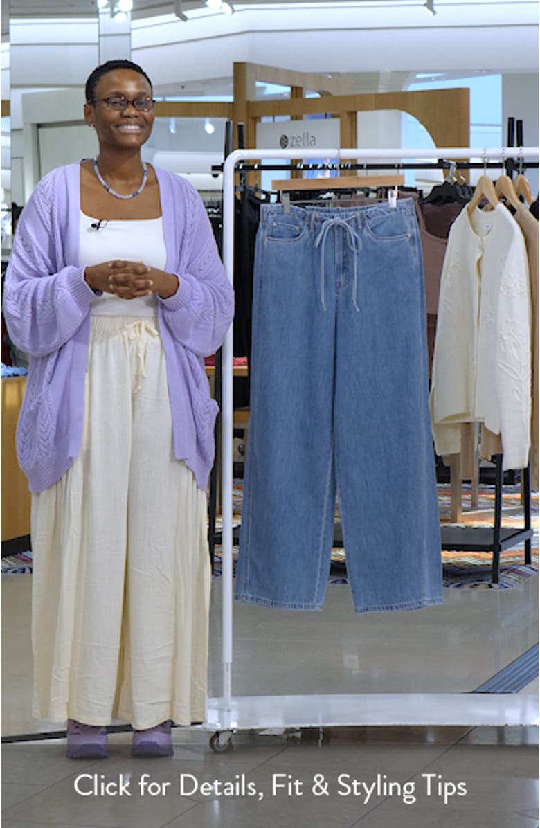 The Low Rise Baggy Fit Drawstring Jeans, sales video thumbnail