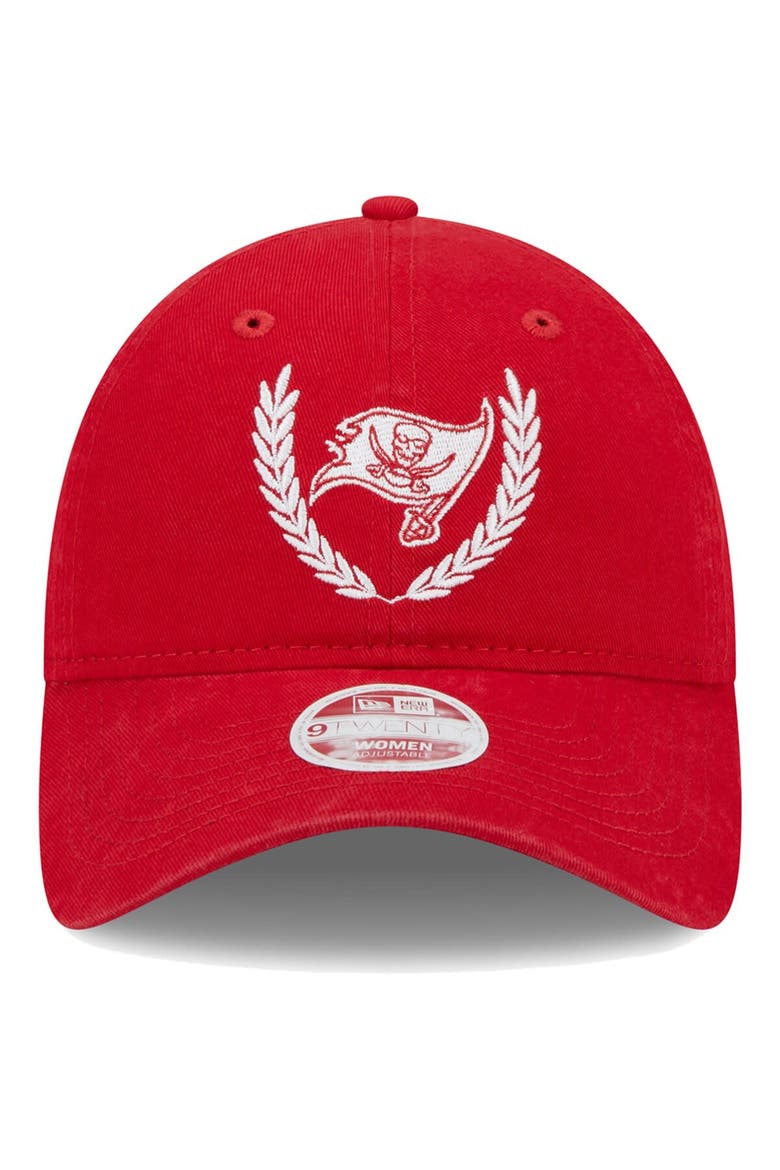 Women's New Era Red Tampa Bay Buccaneers Leaves 9TWENTY Adjustable Hat, Alternate, color, Red