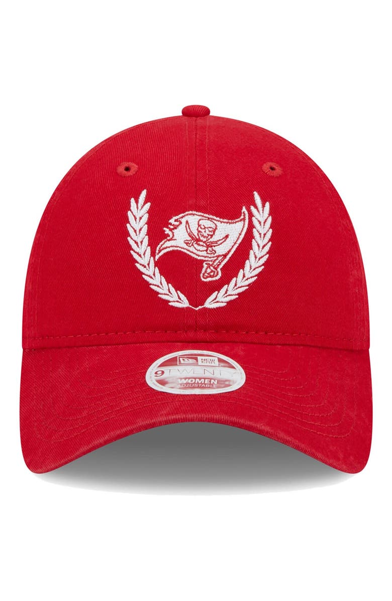 New Era Women's New Era Red Tampa Bay Buccaneers Leaves 9TWENTY Adjustable Hat, Alternate, color, Red
