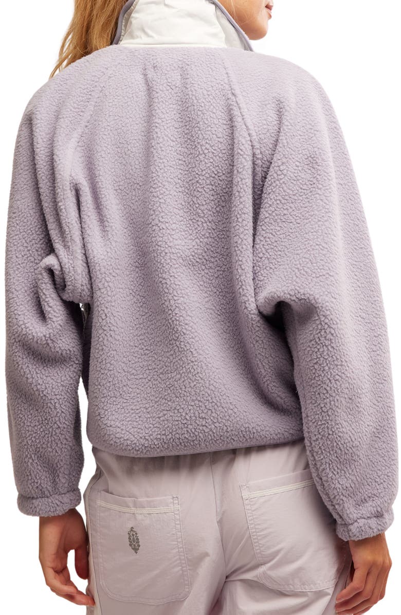 Free People Hit the Slopes Mixed Media Faux Shearling Jacket, Alternate, color,