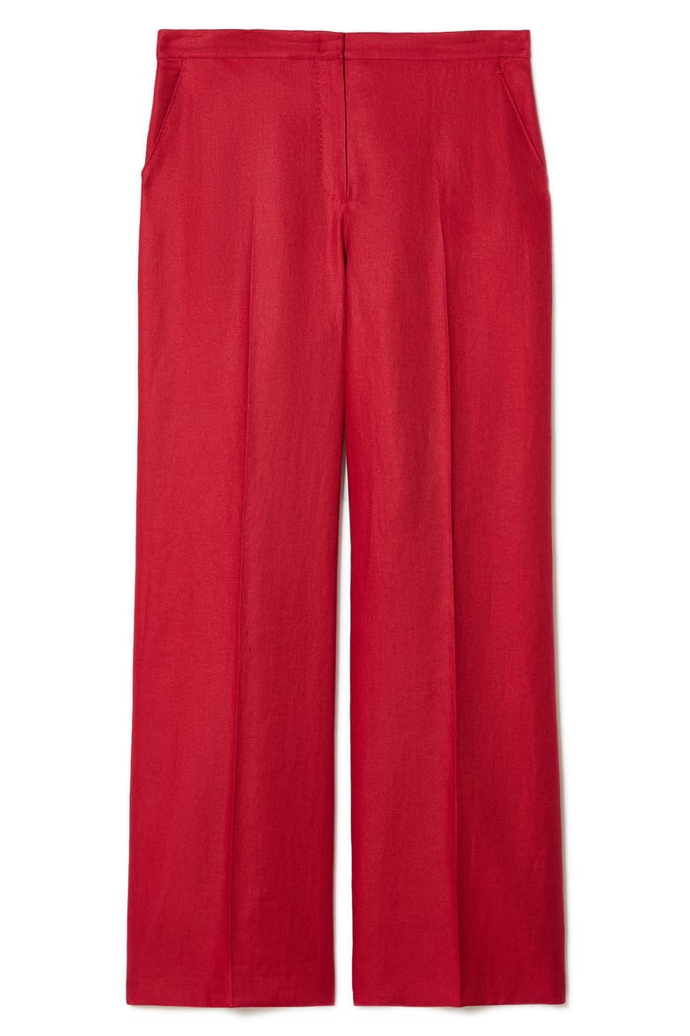 Canapa Linen Wide Leg Pants, Alternate, color, CHERRY