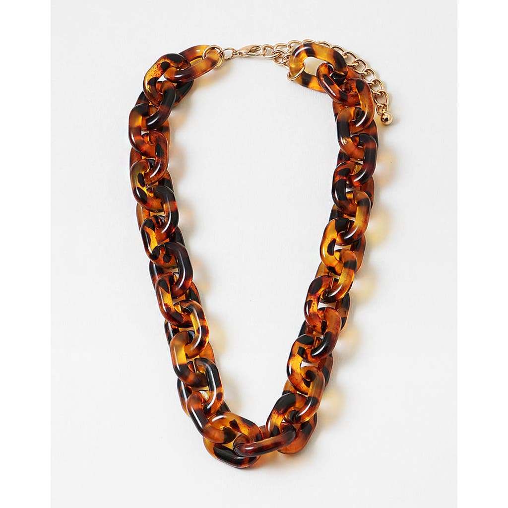 Erin Mcdermott Jewelry Classic Tortoiseshell Necklace In Brown