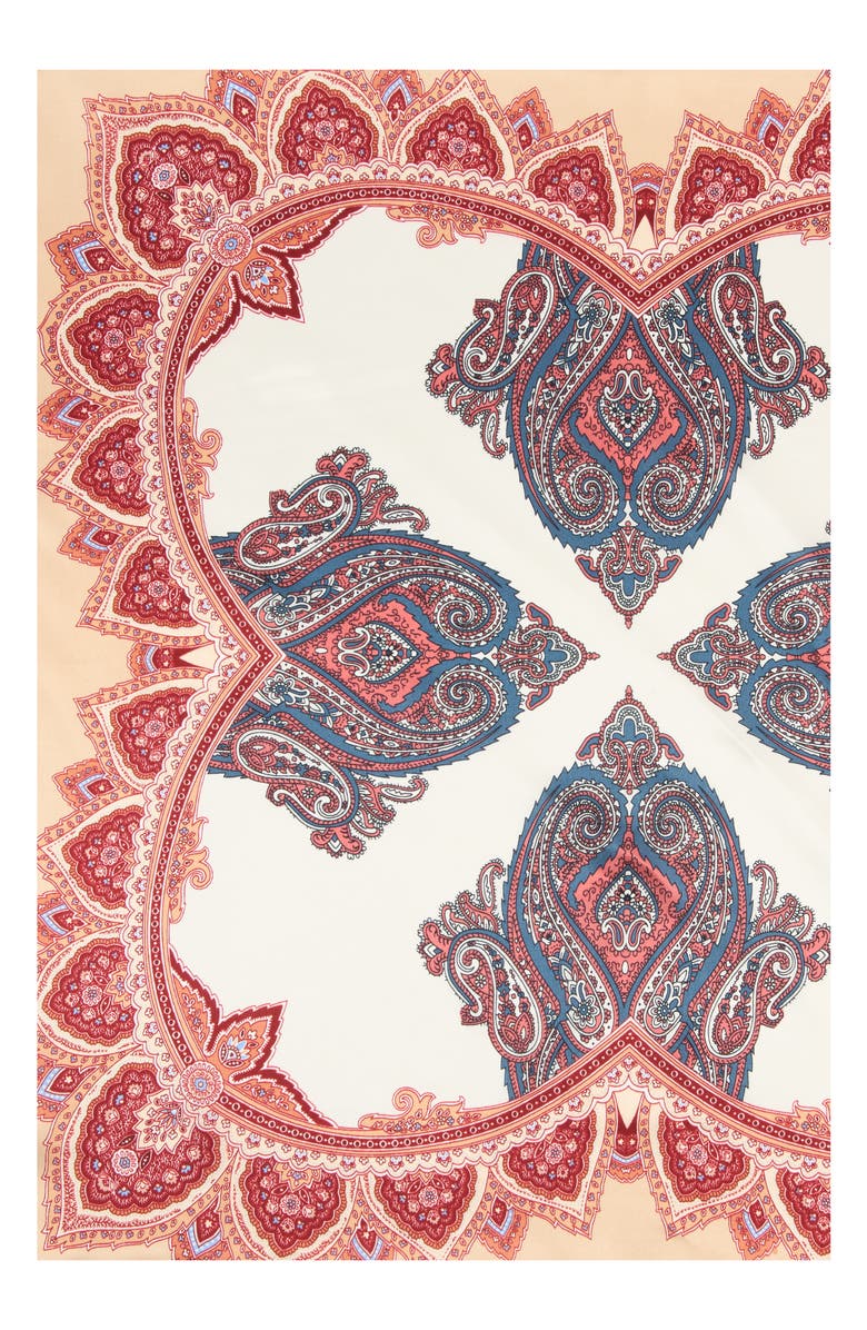 Viens Avec Moi Paisley Mini Silk Scarf, Alternate, color, 