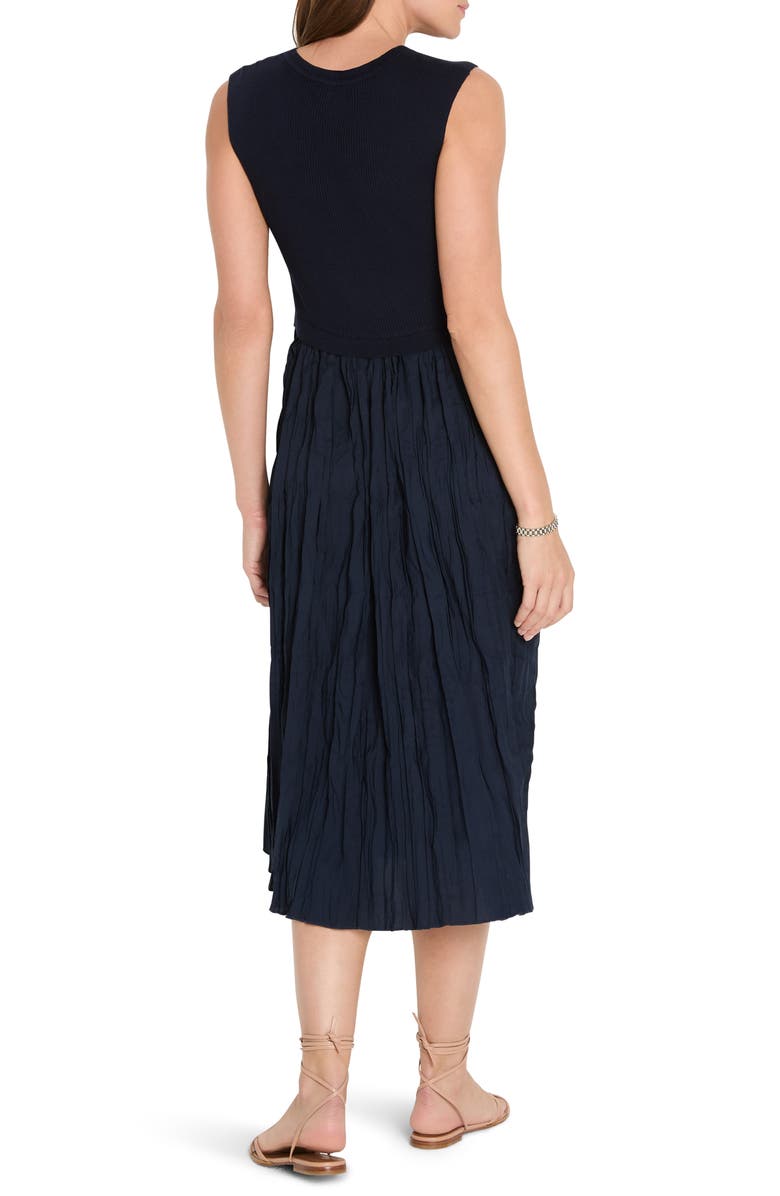NIC+ZOE Kira Mixed Media Dress, Alternate, color, Dark Indigo