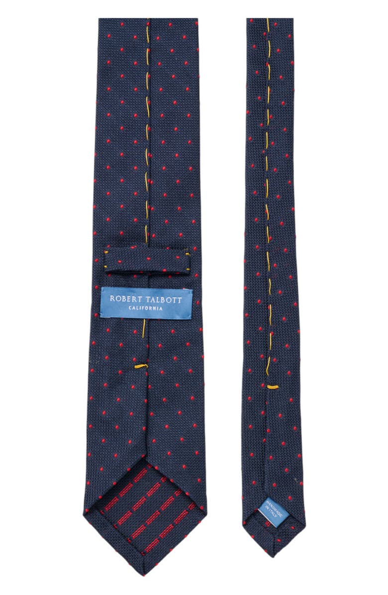 Robert Talbott Duvall Spot Grenadine Silk Necktie, Alternate, color, Navy/Red