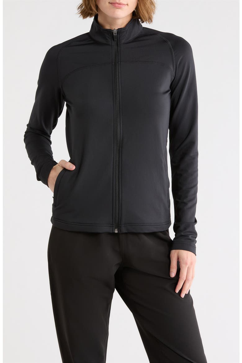 Cora Zip Golf Jacket, Main, color, BLACK
