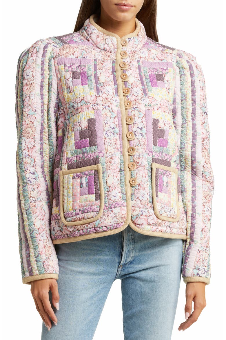 Naya Quilted Jacket, Alternate, color, MULTI