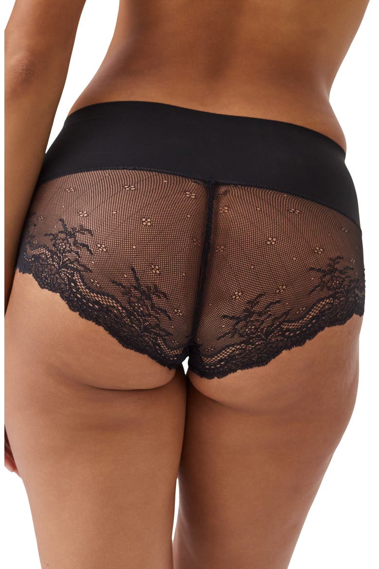 SPANXsmooth™ Undie-tectable Lace Hi-Hipster Panties, Alternate, color, VERY BLACK