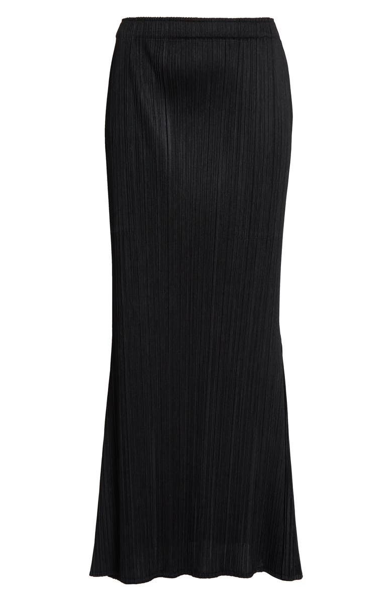 Pleats Please Issey Miyake Ole Pleated A-Line Skirt, Alternate, color, Black