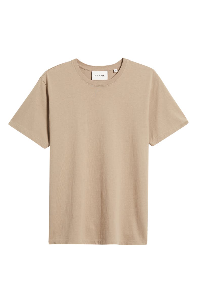 FRAME Logo Cotton T-Shirt, Alternate, color, Stone Beige