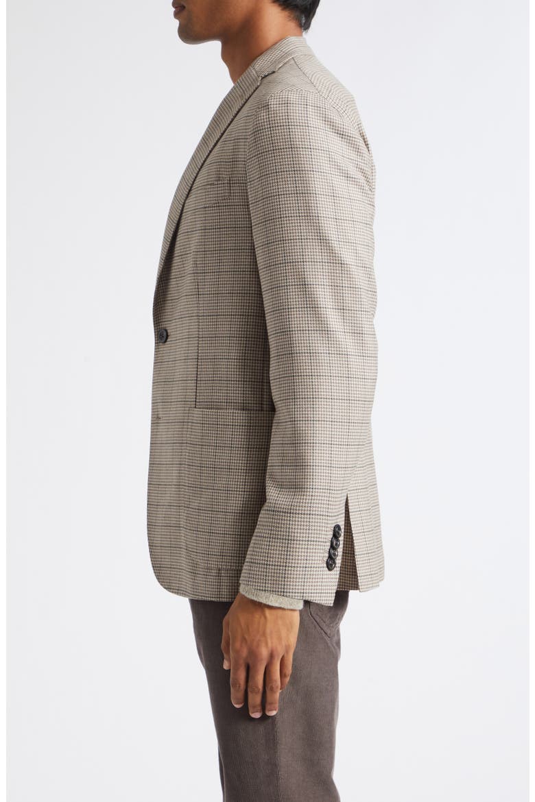 Overcheck Wool Sport Coat, Alternate, color, BEIGE
