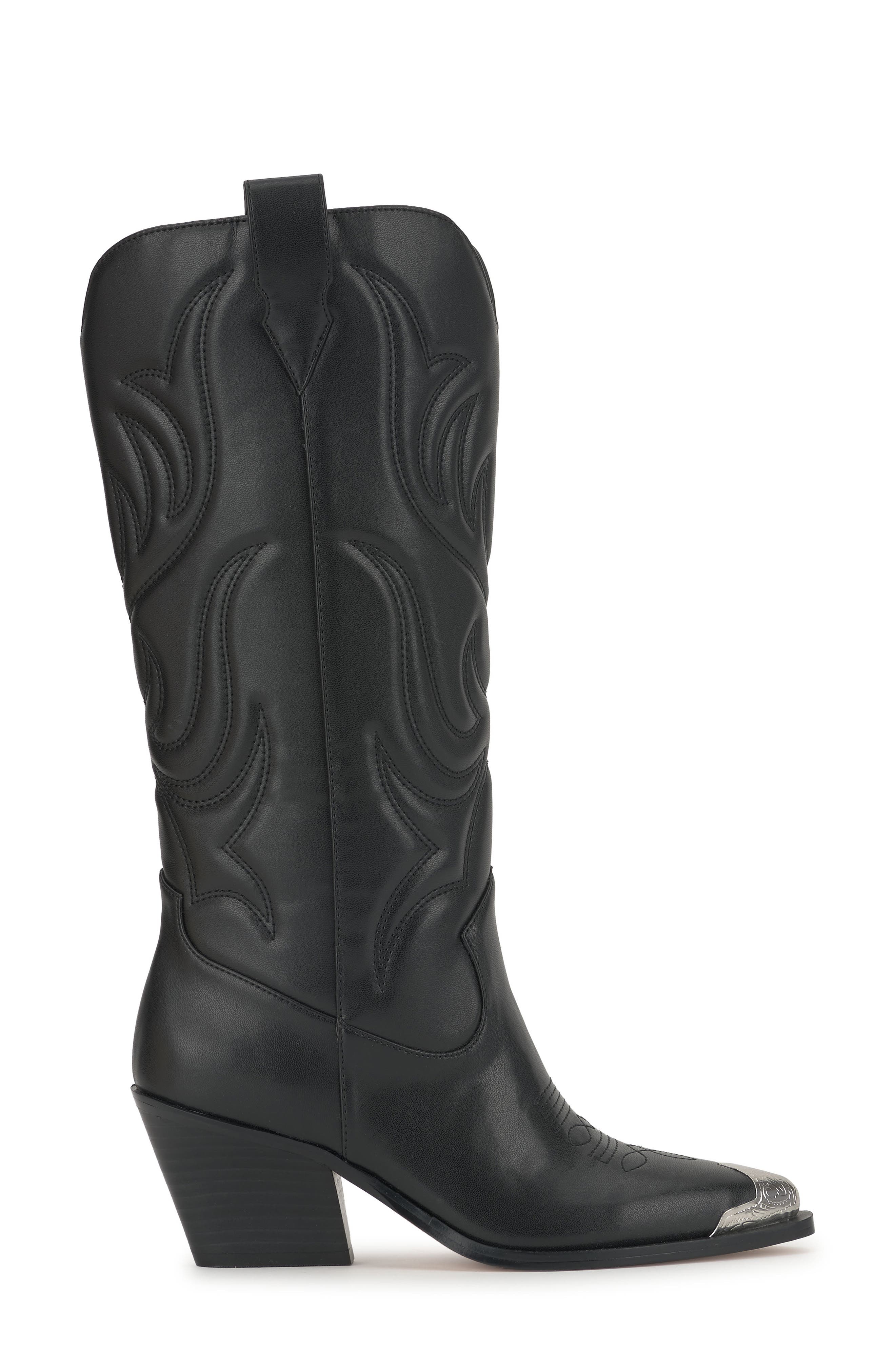 Jessica Simpson Zuliena Western Boot, Alternate, color, Black