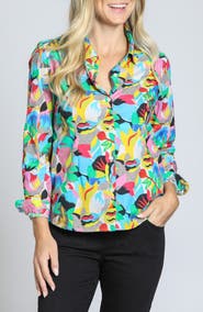 APNY Classic Floral Button-Up Shirt