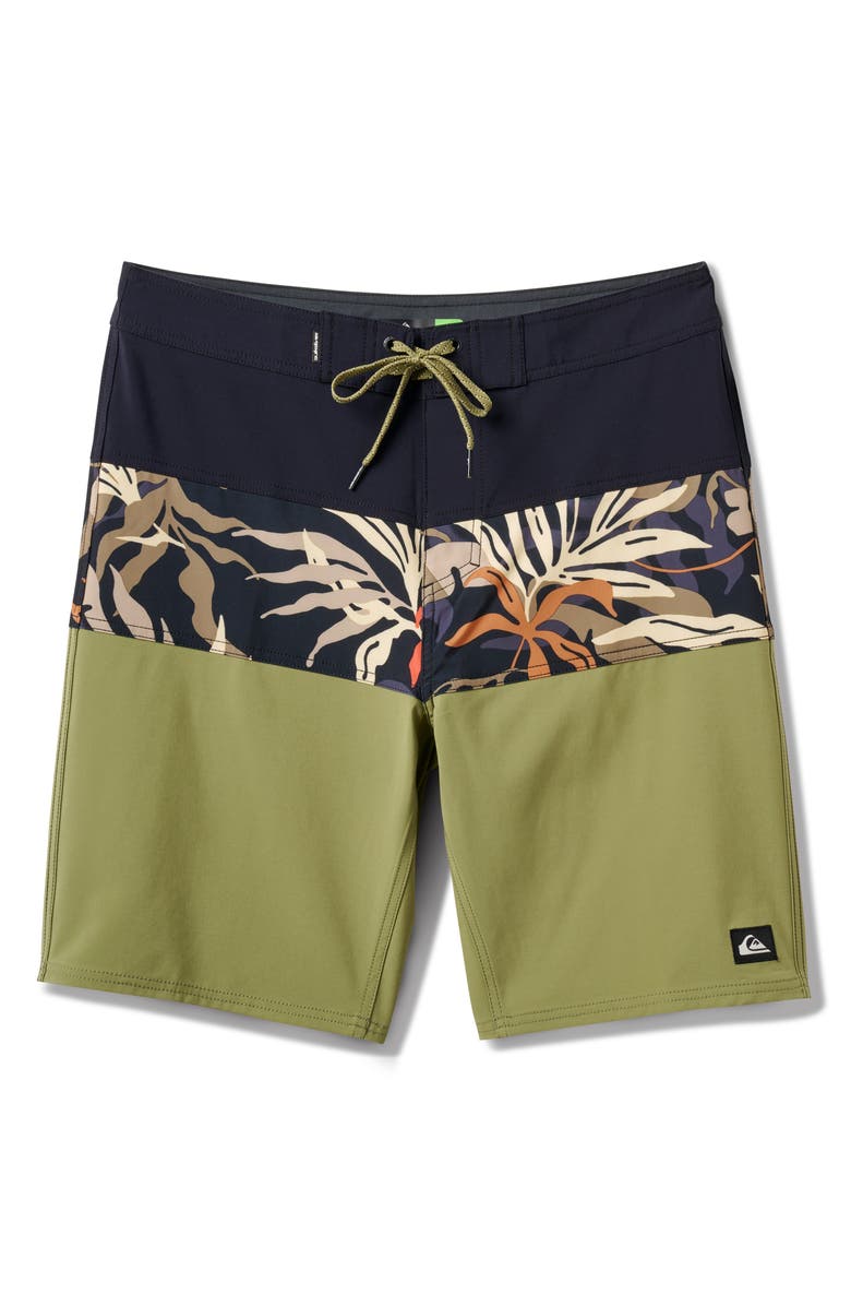 Quiksilver Surfsilk Panel Board Shorts, Main, color, 