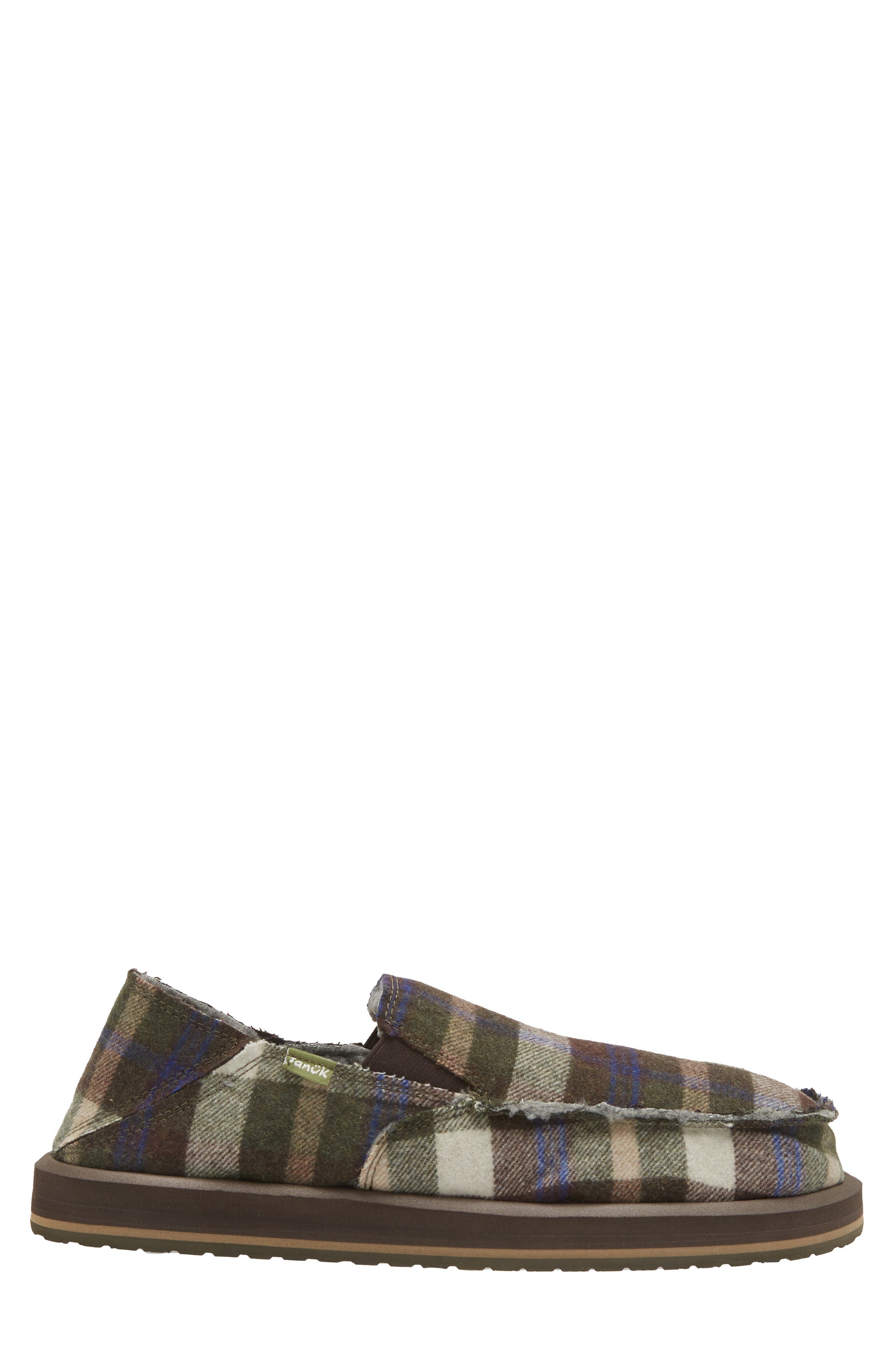 Sanuk Sidewalk Surfer Plaid Slip-On Shoe, Alternate, color, 