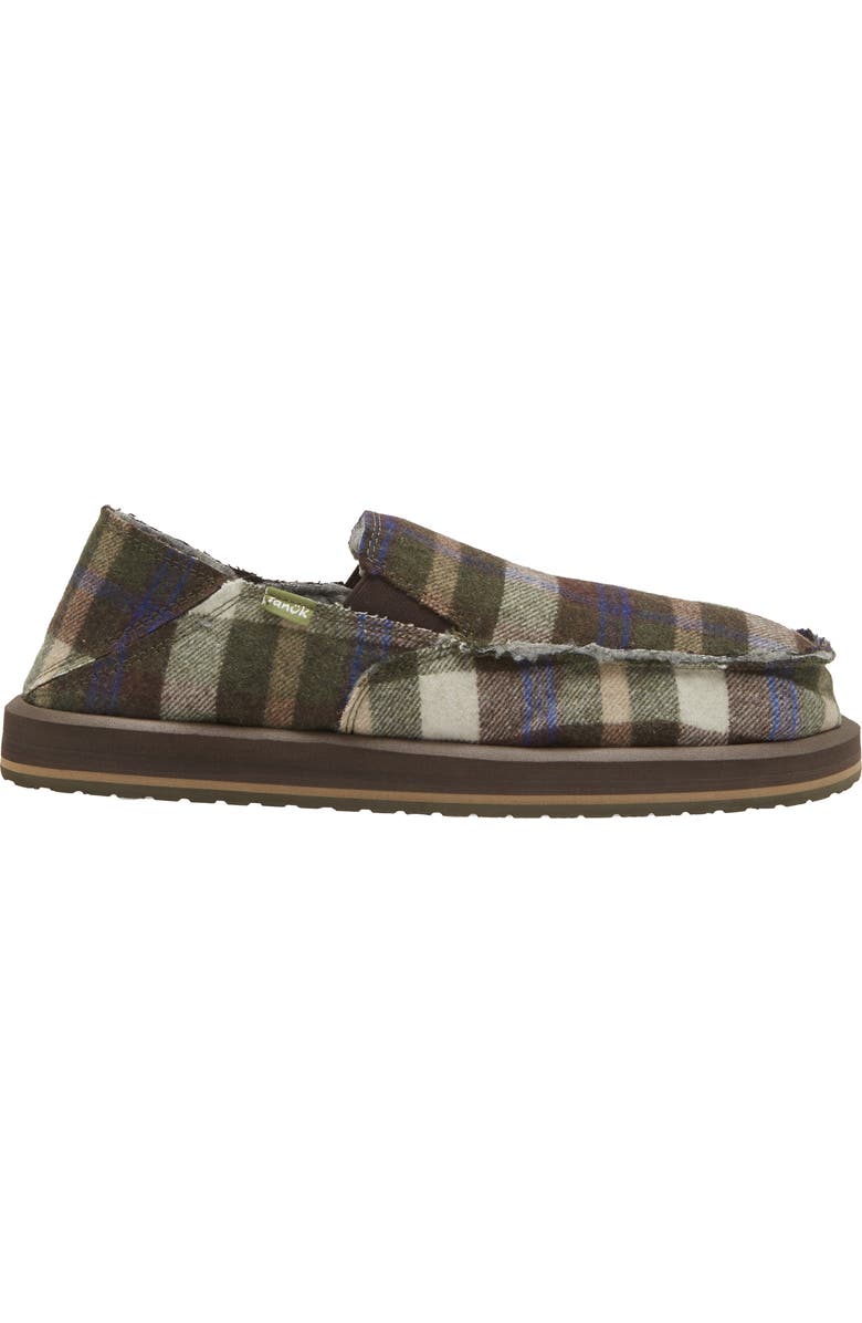 Sanuk Sidewalk Surfer Plaid Slip-On Shoe, Alternate, color,