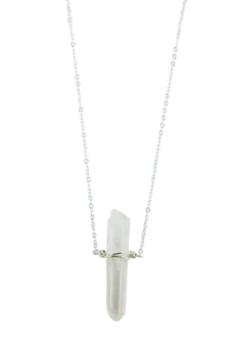 Nashelle Wander Long Stone Pendant Necklace, Main, color,