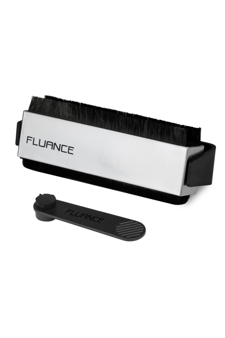 Vinyl Record Cleaning Kit with 2-in-1 Anti-Static Record & Stylus Brush, Main, color, Silver