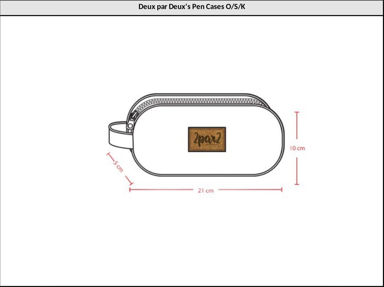 Deux par Deux Double Pencil Case Dinosaur, Alternate, color, Black