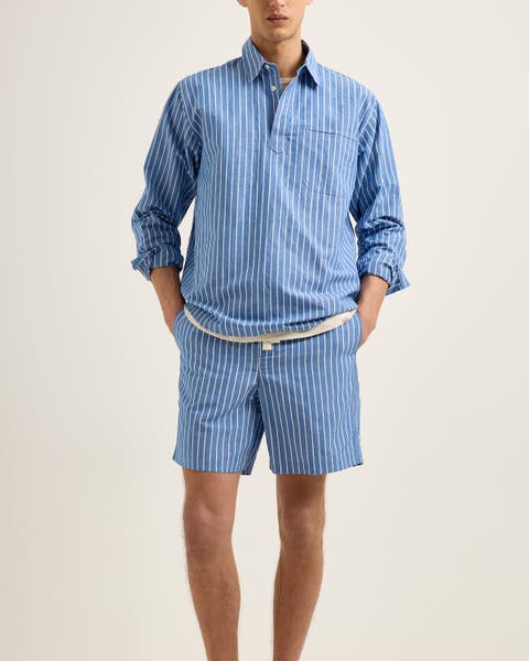 Alex Deckchair Stripe Relaxed-Fit Shorts