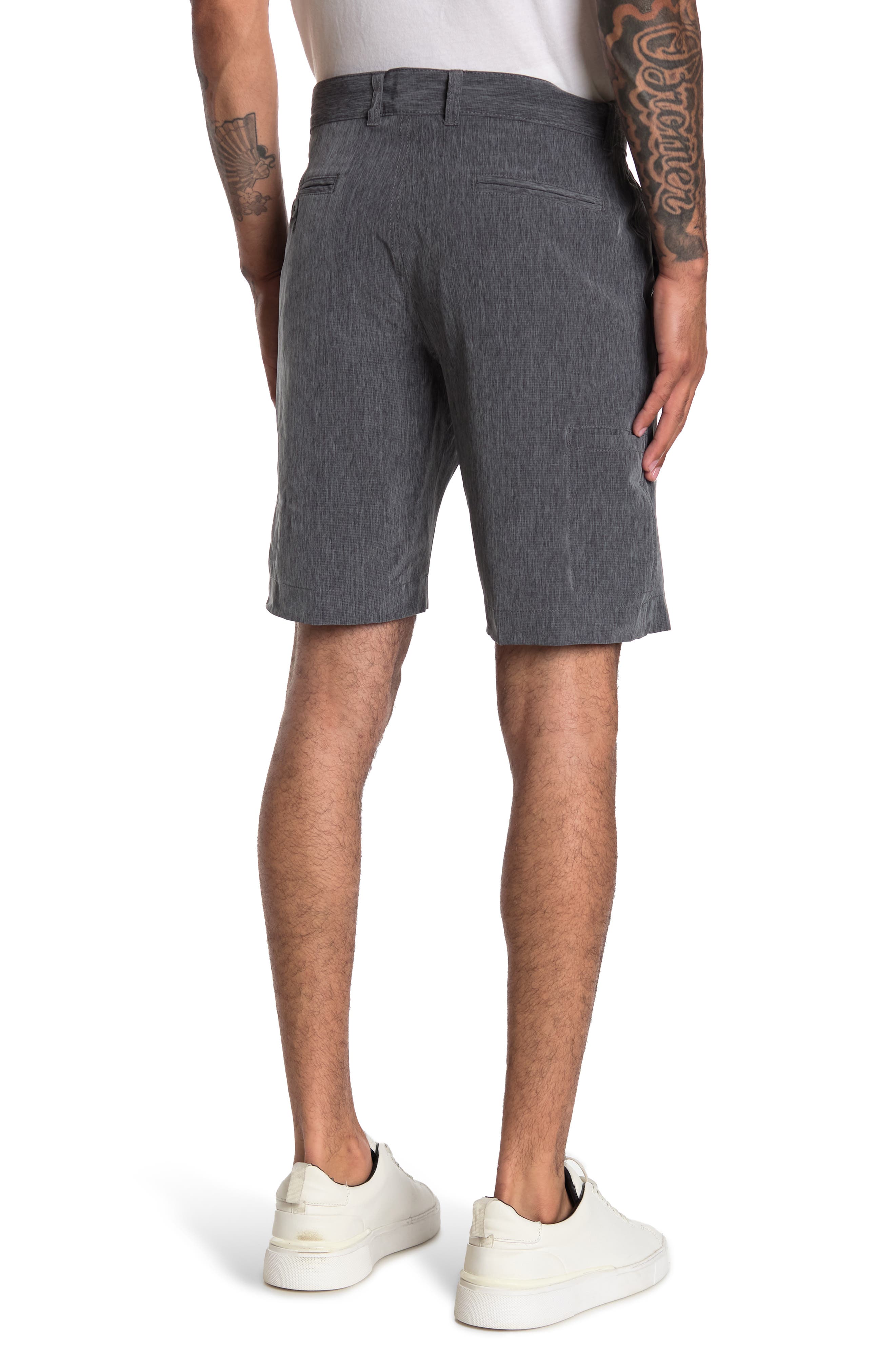 Micro Graph Patterned Golf Shorts - image 2